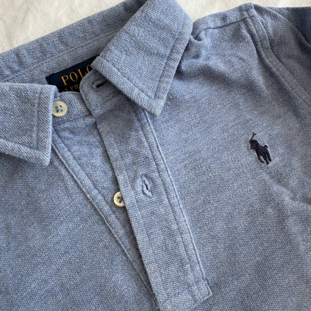 Polo by Ralph Lauren Kids Light Blue Polo Shirt - long sleeve